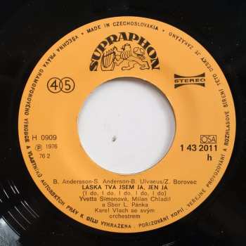 SP Yvetta Simonová: Láska Tvá Jsem Já, Jen Já ● Lásko, Proč Se Červenáš