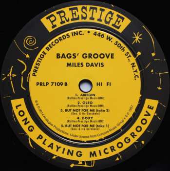 LP Miles Davis: Bags Groove LTD
