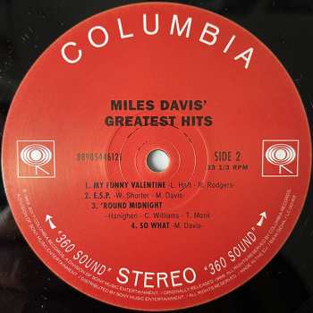 LP Miles Davis: Miles Davis' Greatest Hits