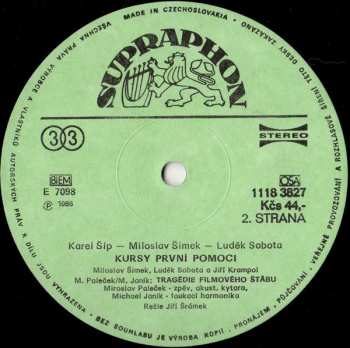 LP Miloslav Šimek: Kursy První Pomoci