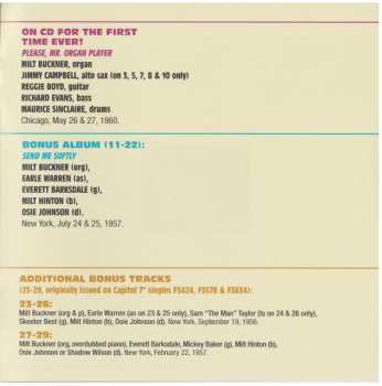 CD Milt Buckner: Please, Mr. Organ Player+ Send Me Softly