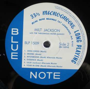 LP Lou Donaldson: Milt Jackson With John Lewis, Percy Heath, Kenny Clarke, Lou Donaldson And The Thelonious Monk Quintet