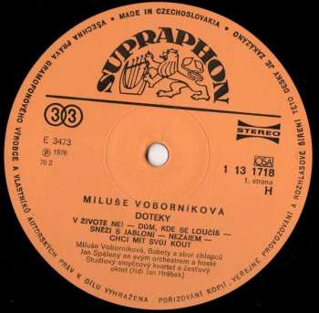 LP Miluše Voborníková: Doteky