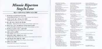 CD Minnie Riperton: Stay In Love (A Romantic Fantasy Set To Music) LTD