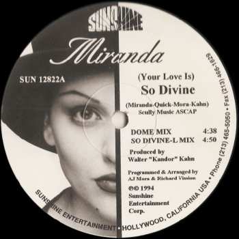 LP Miranda: (Your Love Is) So Divine