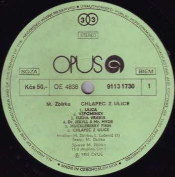 LP Miroslav Žbirka: Chlapec Z Ulice