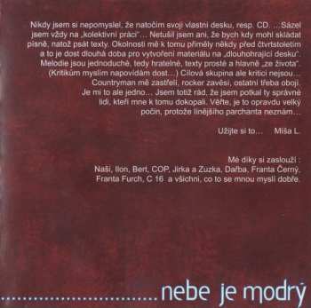 CD Miroslav Leicht: Je To Dobrý ...... Nebe Je Modrý