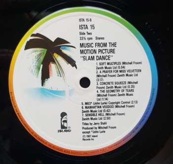 LP Mitchell Froom: Slam Dance (Original Motion Picture Soundtrack)