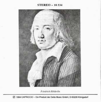 CD Hartmut Höll: Hölderlin-Gesänge / Hölderlin Songs