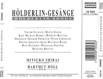 CD Hartmut Höll: Hölderlin-Gesänge / Hölderlin Songs