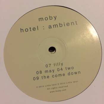 3LP Moby: Hotel : Ambient LTD