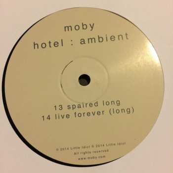 3LP Moby: Hotel : Ambient LTD