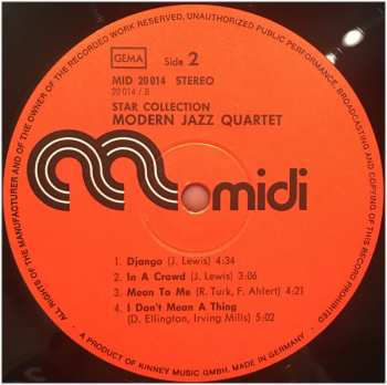 LP The Modern Jazz Quartet: Star-Collection