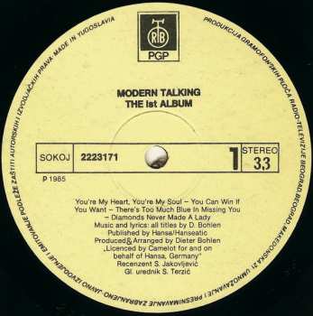 LP Modern Talking: The 1st Album