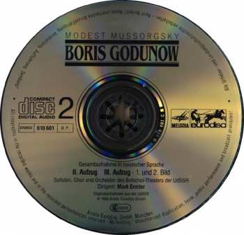 3CD Modest Mussorgsky: Boris Godunow - Gesamtaufnahme in russischer Sprache
