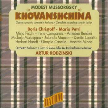 Album Modest Mussorgsky / Christoff / Rodzinski: Modest Mussorgsky: Khovanshchina