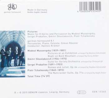 CD Sergei Prokofiev: Pictures (Music For 8 Horns And Percussion) DIGI