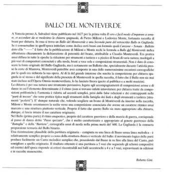 CD Claudio Monteverdi: Il Combattimento di Tancredi et Clorinda - Madrigali