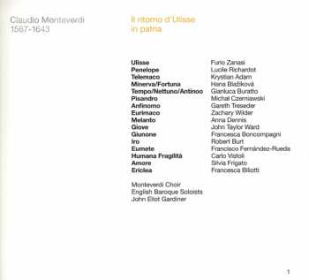 3CD Claudio Monteverdi: Il Ritorno D'Ulisse In Patria