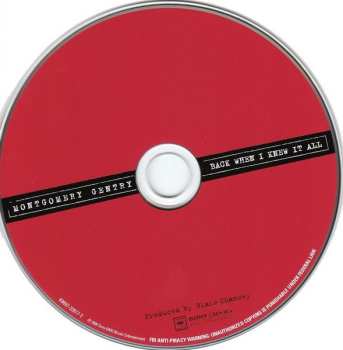 CD Montgomery Gentry: Back When I Knew It All