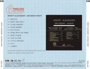 CD Monty Alexander: Saturday Night LTD