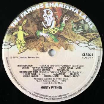 LP Monty Python: Monty Python Live At Drury Lane