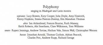 CD Polyphony: Lux Aeterna