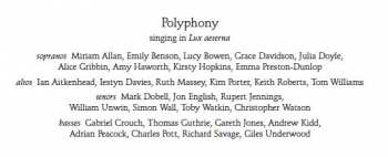 CD Polyphony: Lux Aeterna