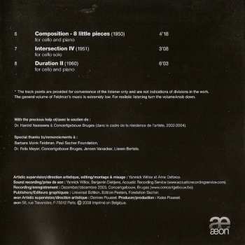 2CD Morton Feldman: Patterns In A Chromatic Field