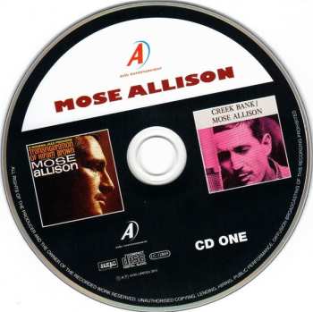2CD Mose Allison: Transfiguration Of Hiram Brown; Creek Bank; I Love The Life I Live; V-8 Ford Blues; Young Man Mose