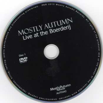 2DVD Mostly Autumn: Live At The Boerderij LTD