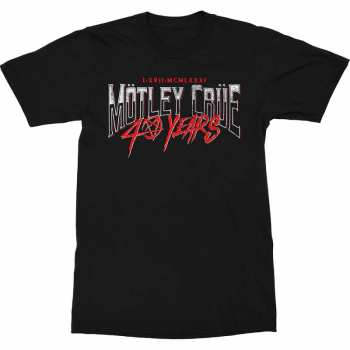 Merch Mötley Crüe: Tričko 40 Years  S