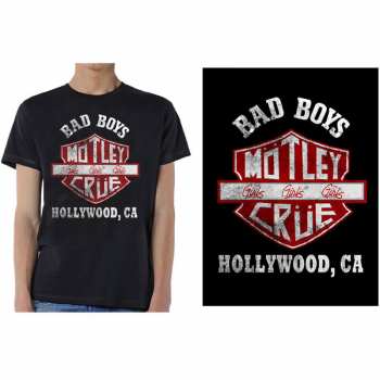 Merch Mötley Crüe: Tričko Bad Boys Shield  S