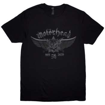 Merch Motörhead: Tričko 50 Years Wings Badge