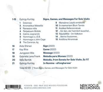CD Movses Pogossian: Hommage à Kurtág