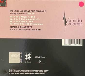 CD Wolfgang Amadeus Mozart:  String Quartets, Vol. 4