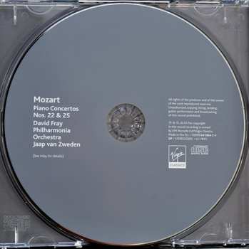 CD Wolfgang Amadeus Mozart: Piano Concertos 22 & 25