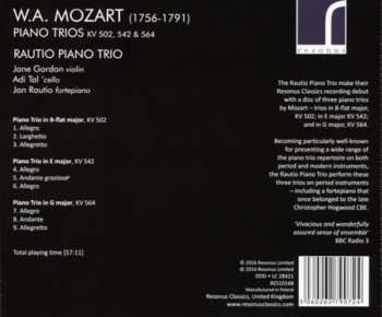 CD Wolfgang Amadeus Mozart: Piano Trios KV 502, 542, 564