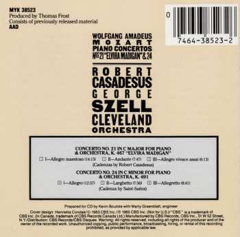 CD Wolfgang Amadeus Mozart: Piano Concertos Nos 21 "Elvira Madigan" & 24