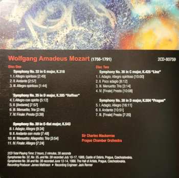 2CD Prague Chamber Orchestra: Everybody's Mozart - Symphonies No. 32, No. 35, No. 36, No. 38, & No. 39