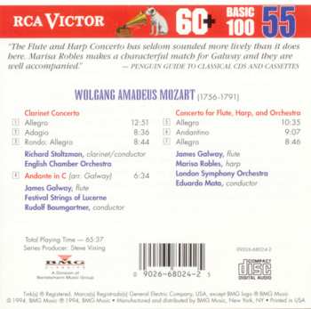 Album The London Symphony Orchestra: Clarinet Concerto · Flute And Harp Concerto