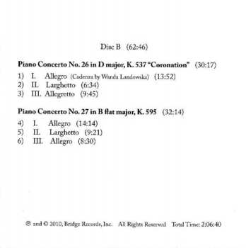 2CD Wolfgang Amadeus Mozart: Piano Concertos, Vol. 1