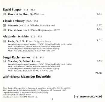 CD Mstislav Rostropovich: Dvorak & Saint-Saëns Cello concertos, Popper, Debussy, Scriabin, Rachmaninov