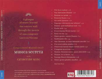 CD Musica Secreta: Lucrezia Vizzana: Componimenti Musicali (1623) - Songs Of Ecstasy And Devotion From a 17th Century Italian Convent