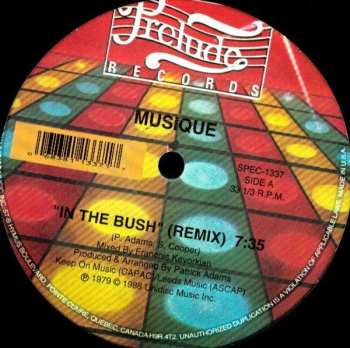 LP Musique: In The Bush (Remix) / Keep On Jumpin' (Remix)