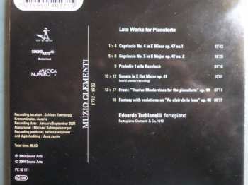CD Muzio Clementi: Late Works For Pianoforte