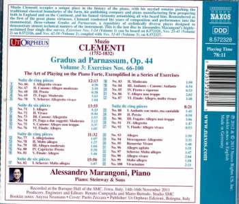 CD Muzio Clementi: Gradus Ad Parnassum - 4 Exercises Nos. 66-100