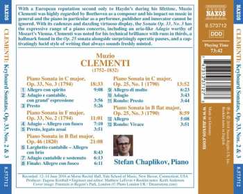 CD Muzio Clementi: Keyboard Sonatas, Op. 33, No.2 & 3