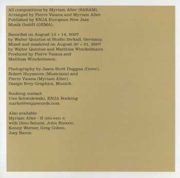 CD Myriam Alter: Where Is There