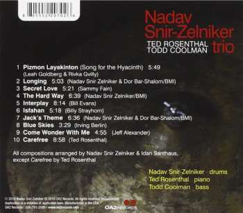 CD Nadav Snir-Zelniker Trio: Thinking Out Loud